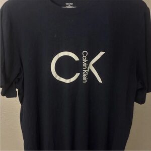 🔥5 for 20🔥Calvin Klein Navy Short-Sleeve Tee with White CK Logo